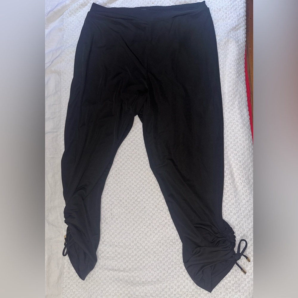 I.N.C Cargo pants/drawstring/black/ women SZ Large